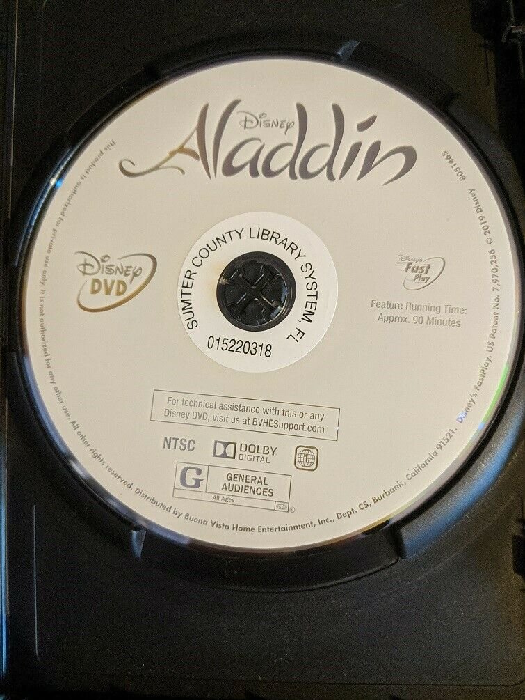 Disney Aladdin The Walt Disney Signature Collection Dvd1992