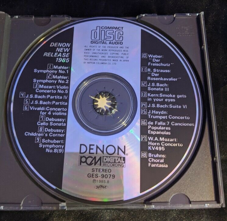 DENON NEW RELEASES CLASSICAL SAMPLER 1985 1986 18 TRACK CD