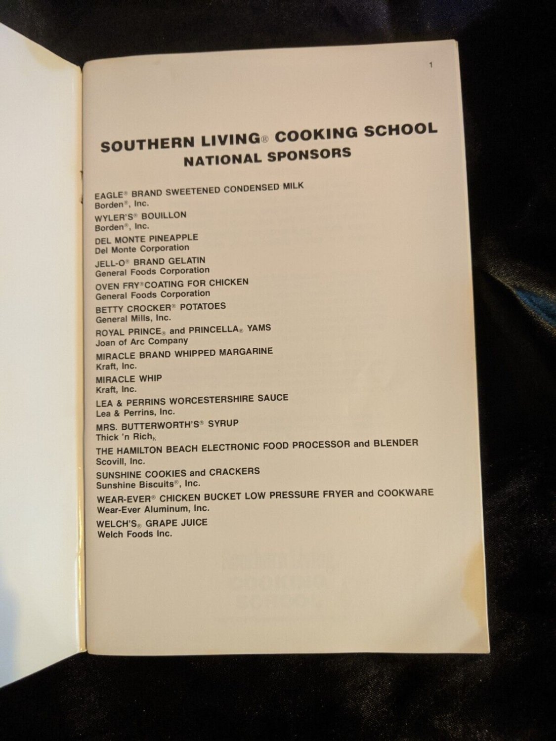 southern-living-cooking-school-recipe-booklet-cookbook-vintage