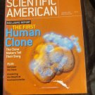 Scientific American Magazine January 2002 Exclusive Report First Human Clone do