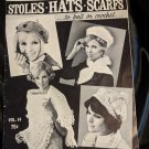 Stoles-Hats-Scarfs to Knit or Crochet Book Vol14,1954 Fleisher-Bear Brand-Botany