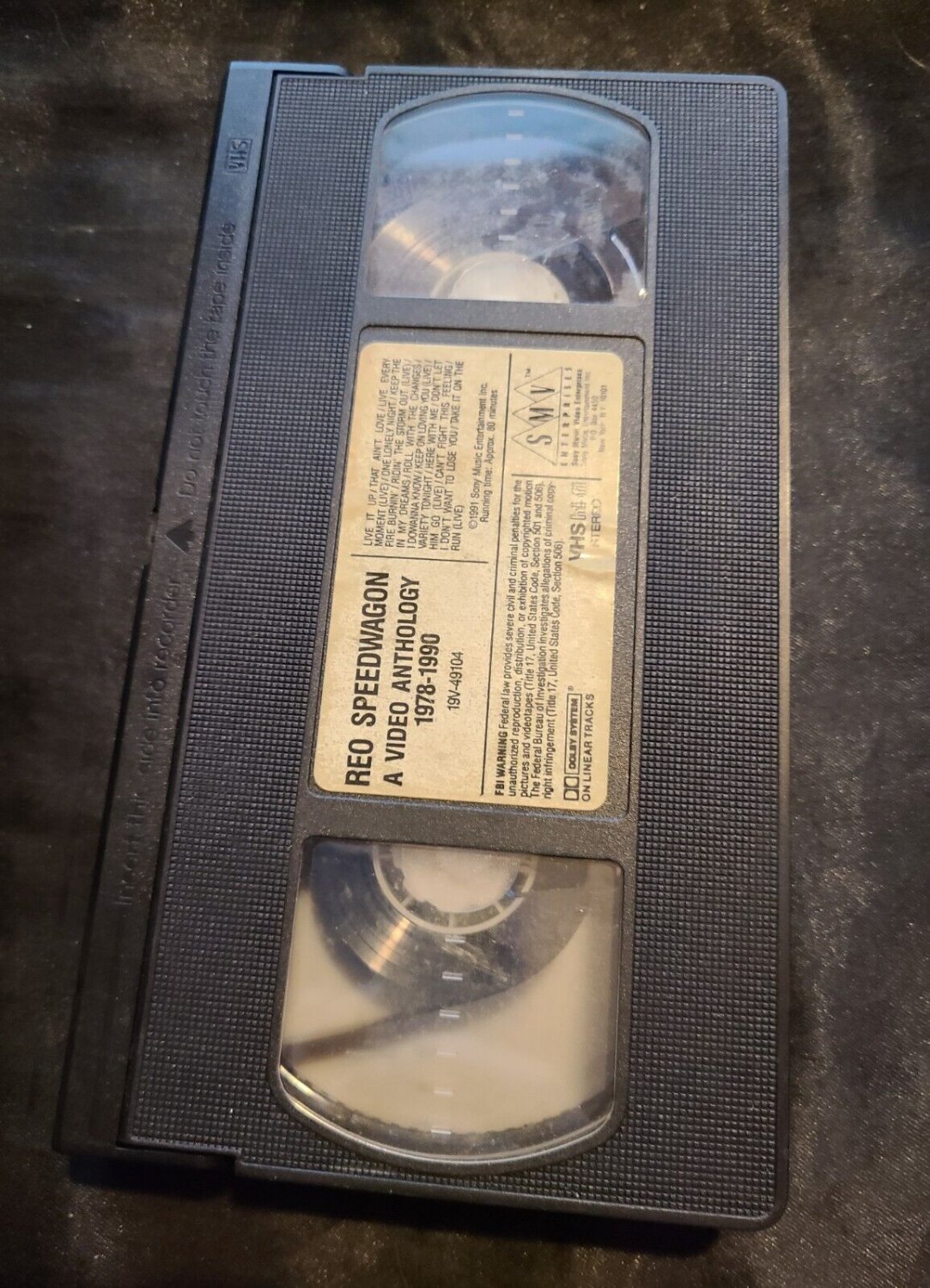 REO Speedwagon - A Video Anthology 1978 - 1990 (VHS, 1991)