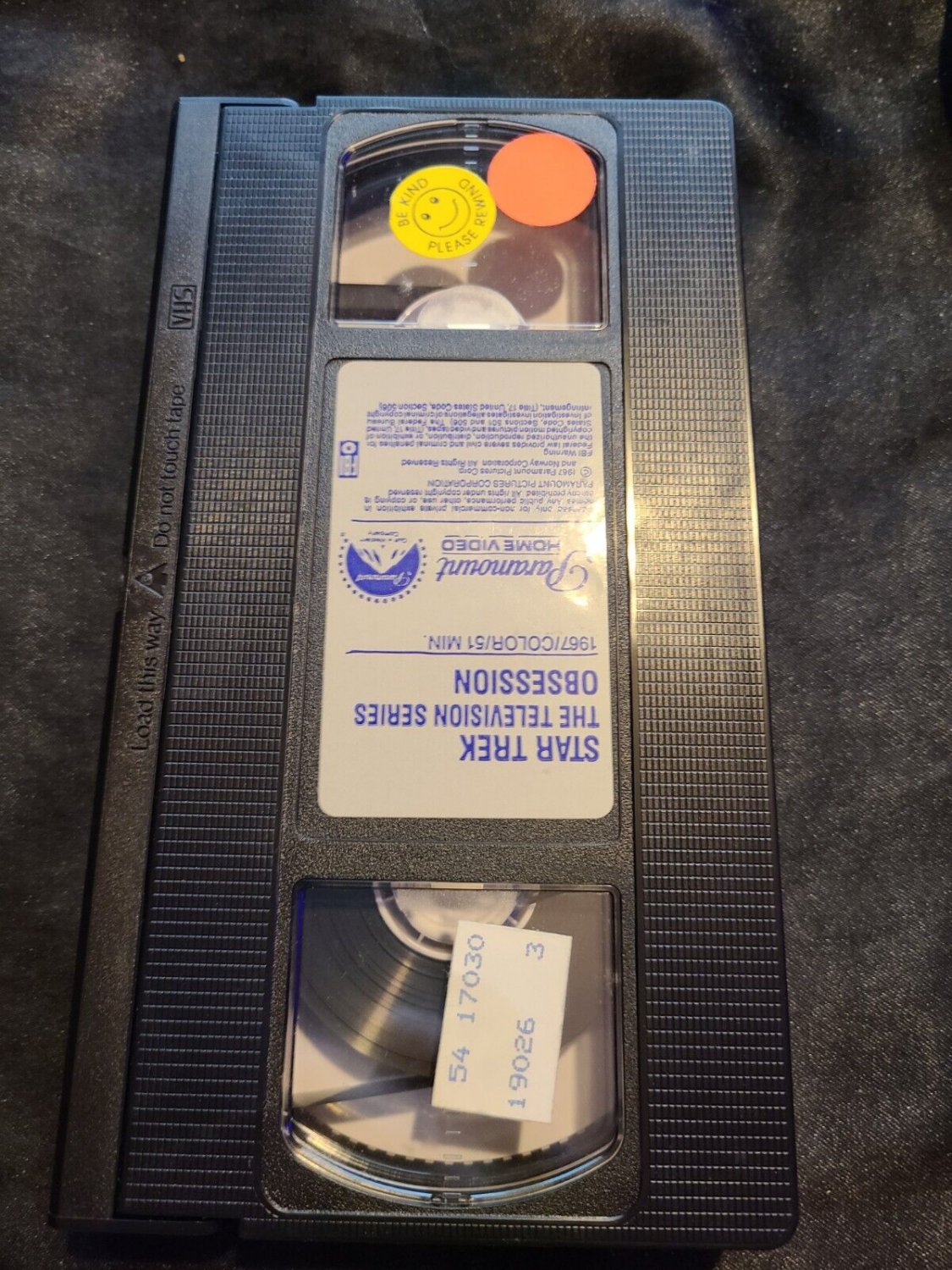 Star Trek Obsession VHS VCR Video Tape Movie Leonard Nimoy 1986 VINTAGE