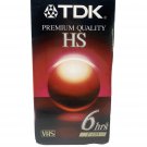 TDK VHS Premium Quality HS Blank Video Tape T-120 6 hours Brand New, unopened