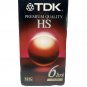 TDK VHS Premium Quality HS Blank Video Tape T-120 6 hours Brand New, unopened