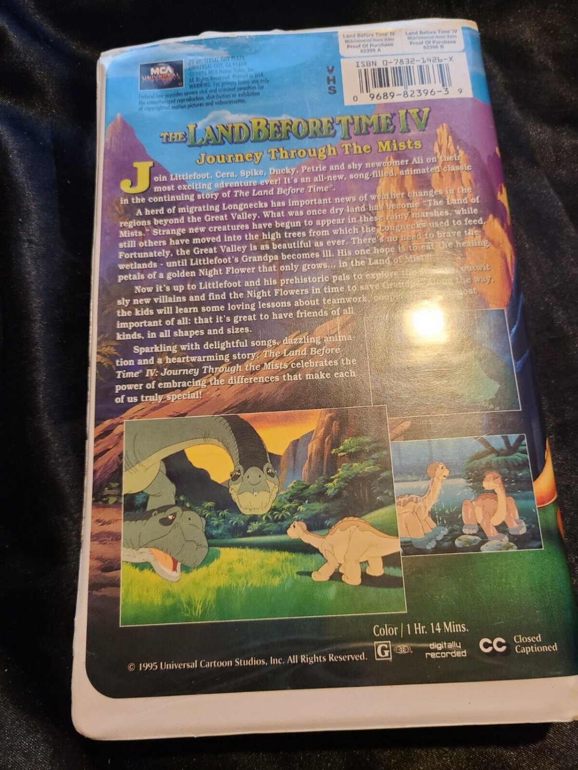 The Land Before Time IV: Journey Through the Mists (VHS Tape, 1996 ...