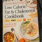 Low Calorie Fat & Cholesterol Cookbook 1990 Jello Hershey's Kellogg's Cambell's