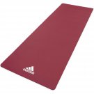 Adidas Universal Exercise Slip Resistant Fitness Yoga Mat, 8mm, Mystery Ruby/353087637676