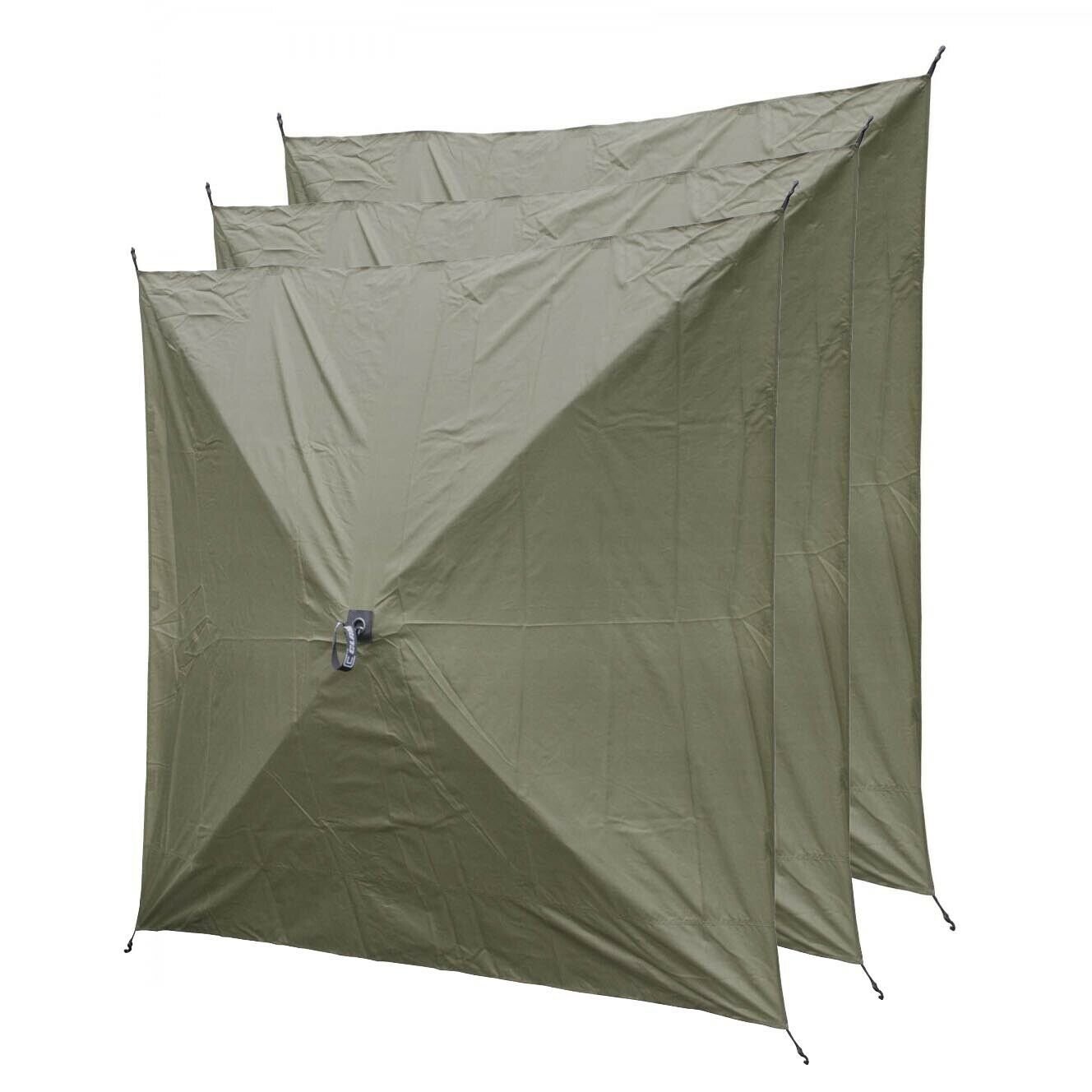 Quick-Set Canopy Shelter Screen Hub Green Fabric Wind & Sun Panels (3 pack)/352963124789