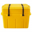 NRS Canyon Lightweight Protective Camp Storage Waterproof Box w/ Straps, Yellow/353350166402