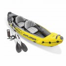 Intex Explorer K2 Kayak 2-Person Inflatable Set with Oars and Air Pump, Yellow/233601792002