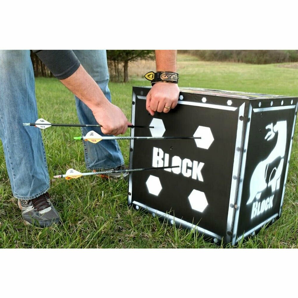 BLOCK XL 4 Sided High Density Layred Core Vault Archery Arrow Target