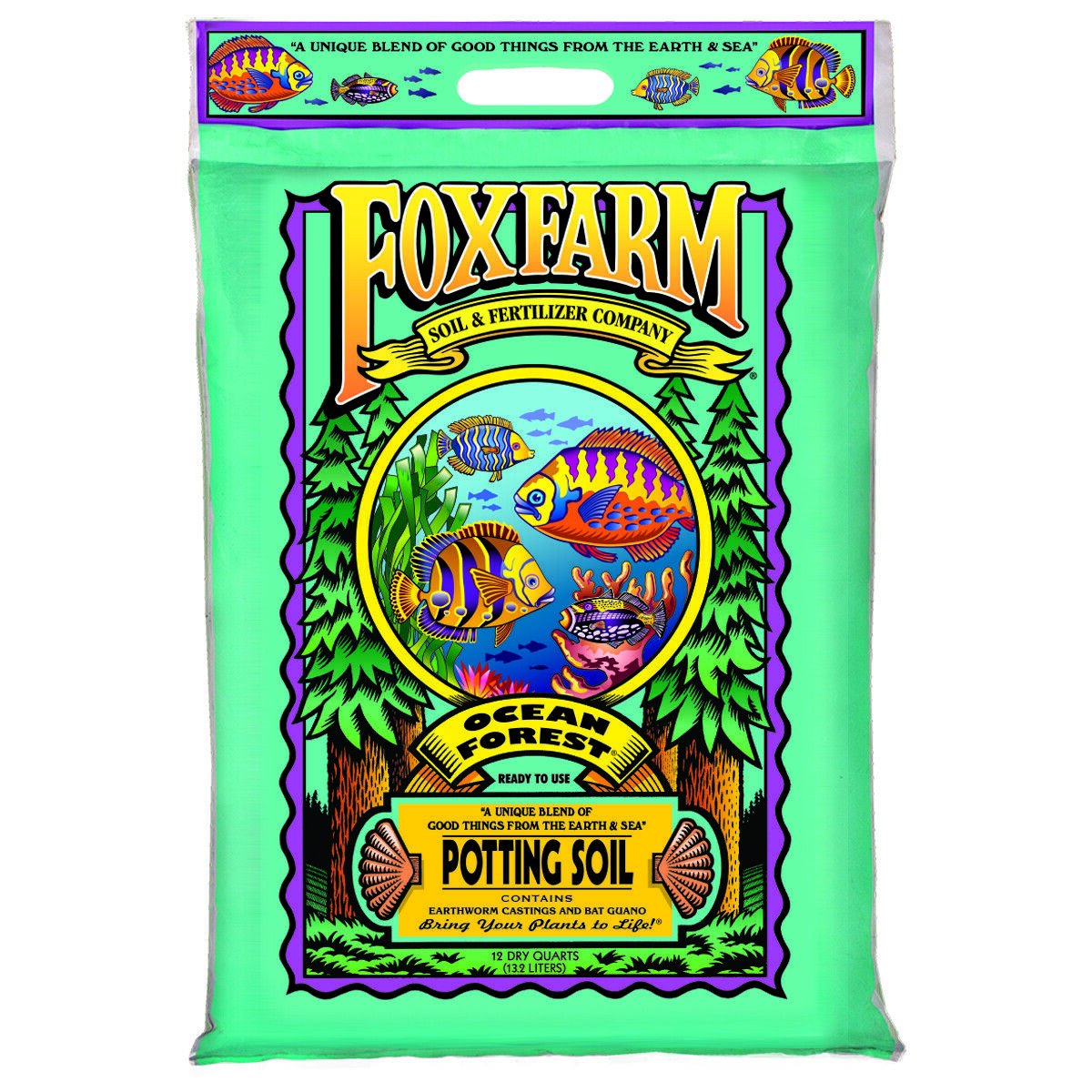 FoxFarm Happy Frog Nutrient and Ocean Forest Garden Potting Soil Mix (2 ...