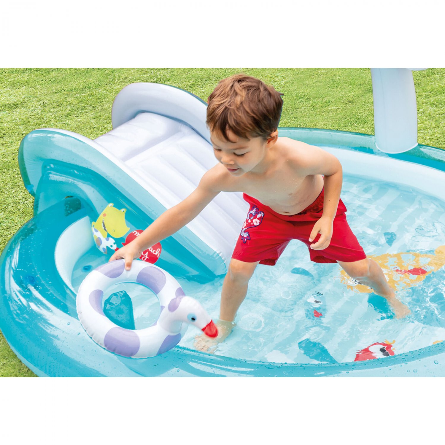 intex gator inflatable play center