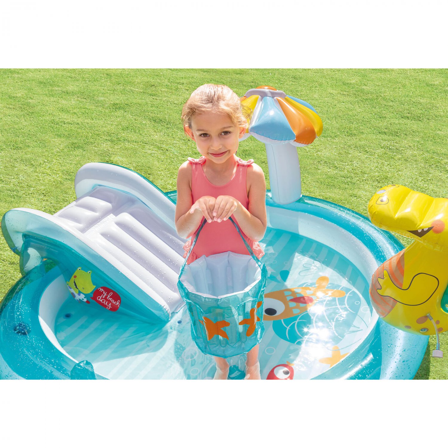 intex gator inflatable play center