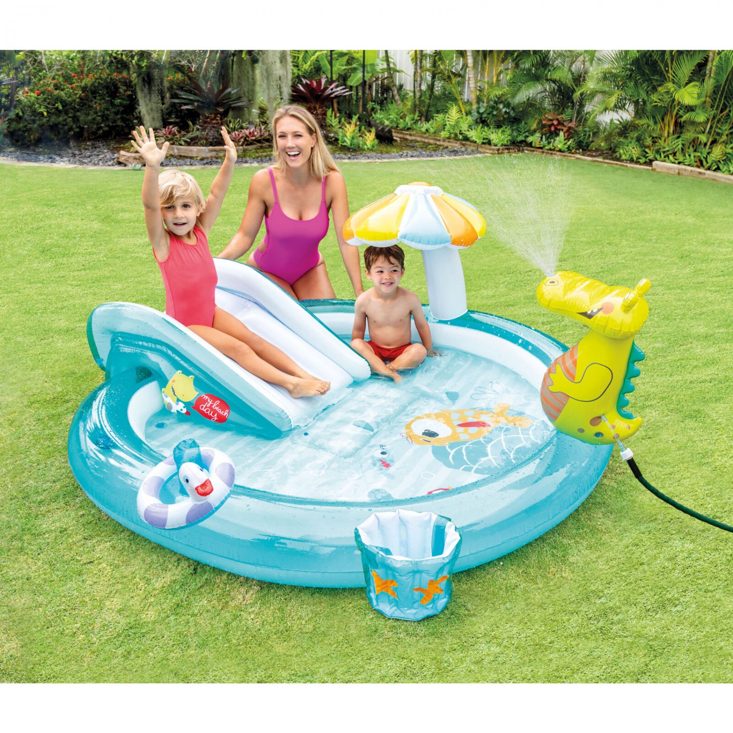 intex gator inflatable play center