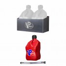 VP Racing Fuels Aluminum 2 Jug Storage Rack with 5 Gal Red Container and Hose/393012937093
