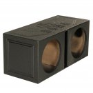 QPower QBOMB8V Dual 8 Inch Vented Port Subwoofer Sub Box with Bedliner Spray/232585980771