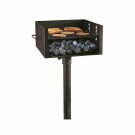 Guide Gear Heavy Duty Park Style Extra Large 4 Levels Charcoal Grill, Black/233959123675