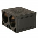 QPower QBOMB10TB Dual 10 Inch Triangle Ported Subwoofer Box w/ Bedliner Spray/352232345290