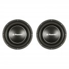 Q Power Deluxe 12" Shallow Mount 1200W Flat Car Subwoofer, 2 Pack | QPF12-FLAT/352684218905