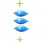 18x38 Blue Oval Above Ground Swimming Pool Cover + Air Pillows + Winterizing Kit 352963090719