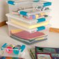 Sterilite Deep Clip Storage Box Container (8 Pack) + Medium Clip Box (8 Pack) 233487839586