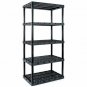 Gracious Living Knect A Shelf Heavy Duty Storage 5 Tier Shelving Unit (2 Pack) 353060926387