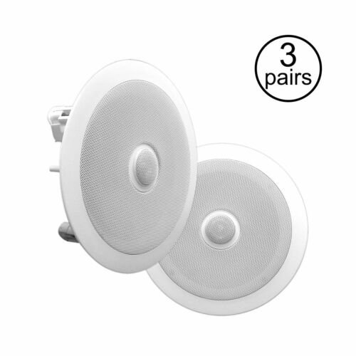 PYLE PRO PDIC80 8 Inch 300 Watt 2 Way In Ceiling/Wall Speakers System (3 Pairs) 352460621790