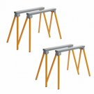 Bora Tool Portamate Heavy Duty Steel Folding Locking Portable Sawhorse (4 Pack) 392682909871