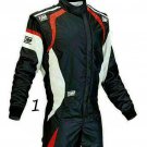 GO Kart Racing SUIT CIK/FIA LEVEL 2 APPROVED Black White Red Combination Suit