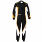 Go Kart Race Suit Black White Fluro Orange Kart Racing Suit In All Sizes