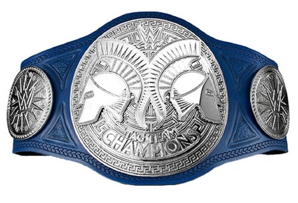 WWE SMACKDOWN TAG TEAM BELT WWE WRESTLIG CHAMPIONSHIP ADULT ZINC/BRASS BELT 2MM
