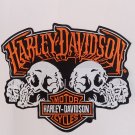 Harley Davidson Skull Large - Harley Motorcycle 12" Skeleton Jacket Back Patch