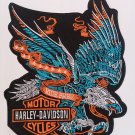 Harley Eagle Wings Large - Harley 12" Motorcycle Jacket Back Patch Top Quality