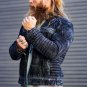 Premium Cow Hide Wax Leather Jacket For Men/Biker Style with Route66 Embossing