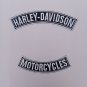 H - D Number 1 Skull Vest - Jacket Back PATCH Sew on patch 12" Length-3 pcs set