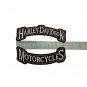 Harley-Davidson Motorcycle Rocker Patch Set Top & Bottom MOTORCYCL 6'' Patchpair