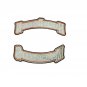 Harley-Davidson Motorcycle Rocker Patch Set Top & Bottom MOTORCYCL 6'' Patchpair
