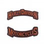 HARLEY ROCKERS WILLIE G. Eagle Motorcycle Jacket VEST BACK PATCH large 3 pcs Set