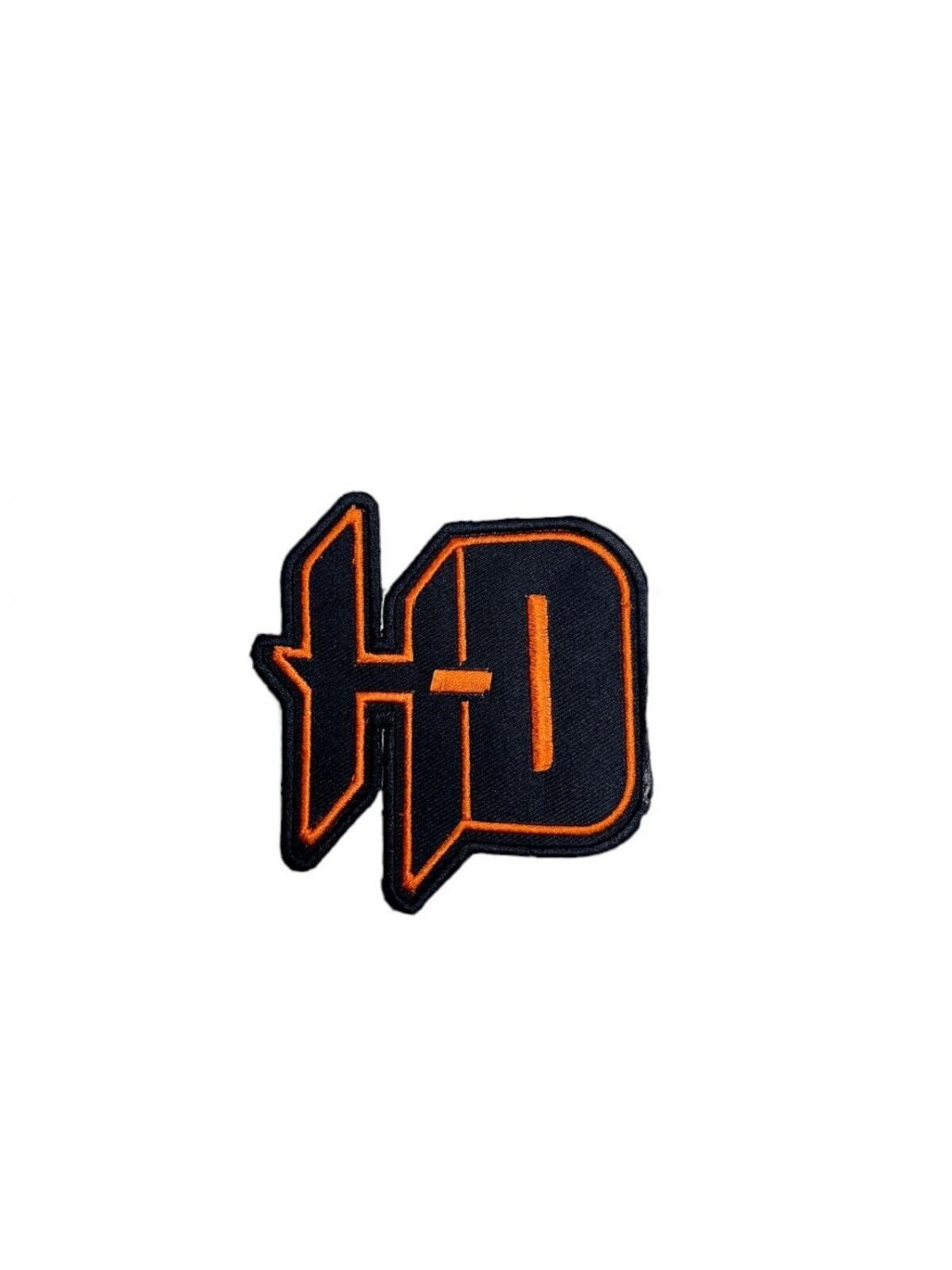 Harley-Davidson HD Emblem Black & Orange Iron/Sew-On Patch -4'' Embroidery patch