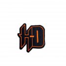 Harley-Davidson HD Emblem Black & Orange Iron/Sew-On Patch -4'' Embroidery patch
