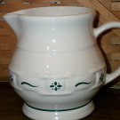Retired Longaberger Green Pottery Small Pitcher