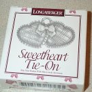 Retired Longaberger 1997 Sweetheart Pewter Heart Tie On