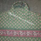 Vera Bradley Rare Retired Vintage Green Leaf Indiana Garment Bag