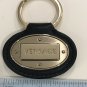 Black Leather Gianni Versace Key Chain In Original Box Authentic