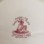 2 Shenango Roselyn Pink Castle Transferware Grill Plates Excellent