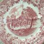 2 Shenango Roselyn Pink Castle Transferware Grill Plates Excellent