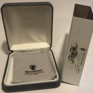 2002 Waterford  Lismore Sterling Silver Snowflake Ornament Box Pouch Only
