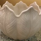 Lenox China Palmetto Collection Flower Bowl Cream Leaf Design 6”